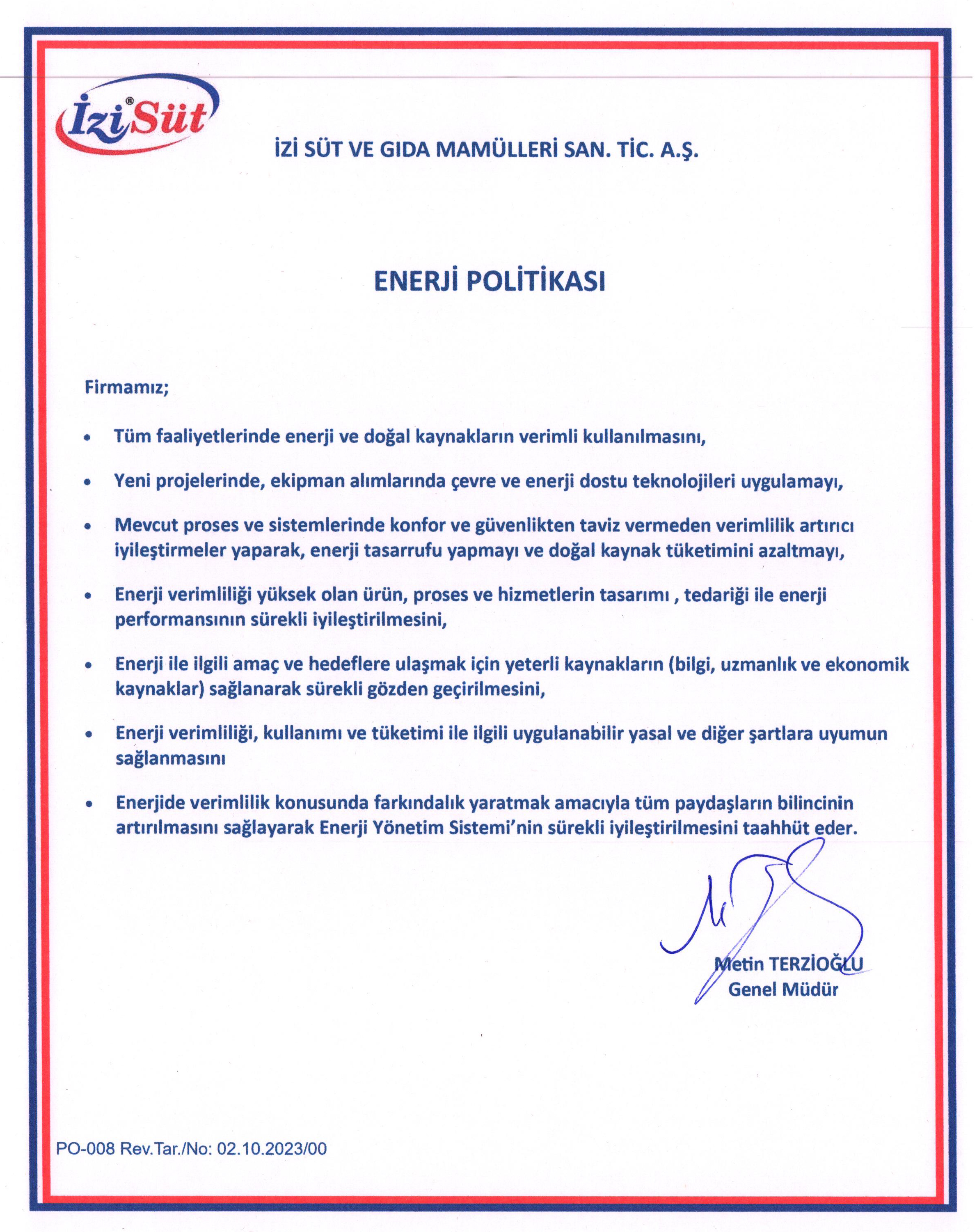 Enerji Politikamız